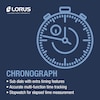 Thumbnail Image 5 of Lorus Purple Dial Chronograph Stainless Steel Bracelet Watch