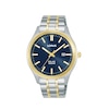 Thumbnail Image 1 of Lorus Solar Men's 40mm Blue Dial Two-Tone Bracelet Watch