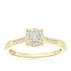 Thumbnail Image 1 of Engagement Ring 9ct Yellow Gold Solitaire 0.15ct Diamond Ring