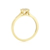 Thumbnail Image 3 of Engagement Ring 9ct Yellow Gold Solitaire 0.15ct Diamond Ring