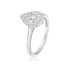 Thumbnail Image 2 of Engagement Ring 9ct White Gold Round & Baguette Pear Cluster 0.33ct Diamond Ring
