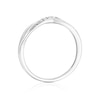 Thumbnail Image 3 of Engagement Ring 9ct White Gold Crossover Style Diamond Ring