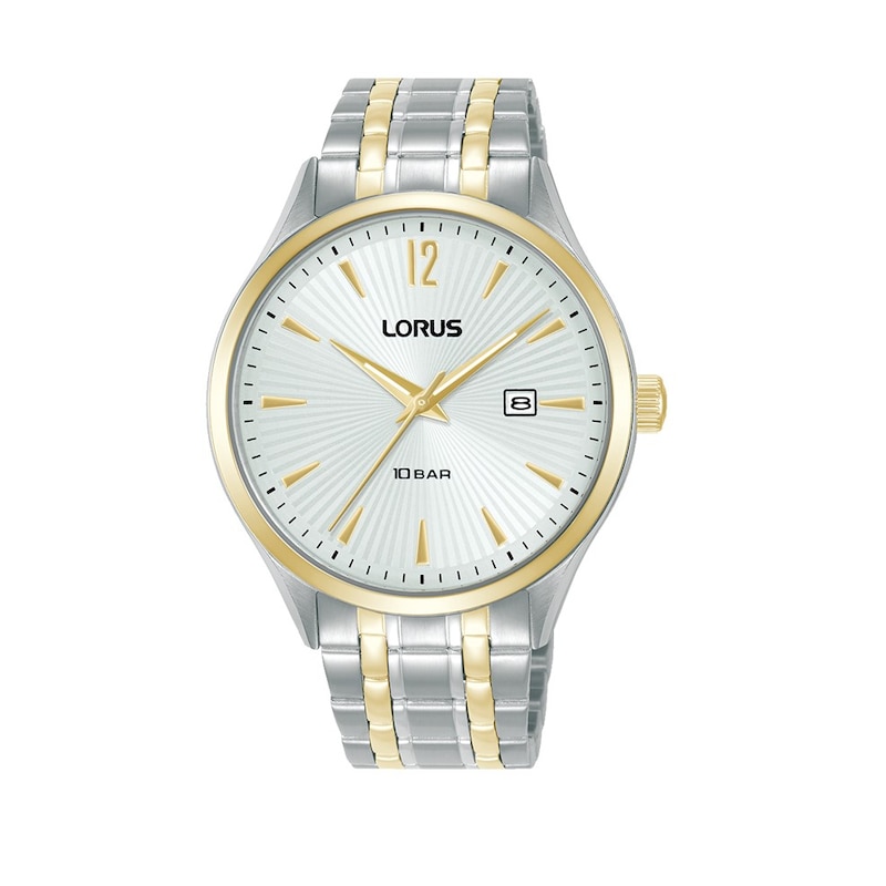Main Image 1 of Lorus Men's 41mm White Dial Two-Tone Bracelet Watch