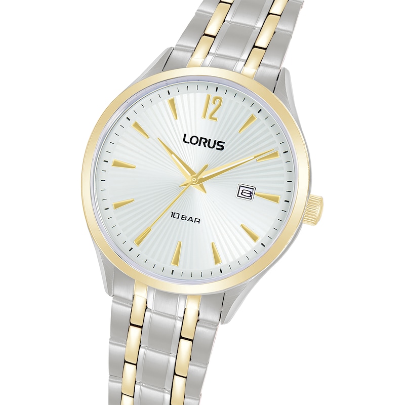 Main Image 2 of Lorus Men's 41mm White Dial Two-Tone Bracelet Watch
