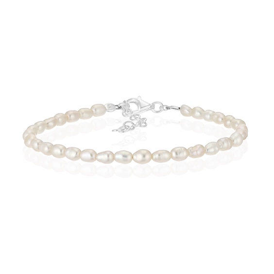 Sterling Silver Rice Pearl Bracelet