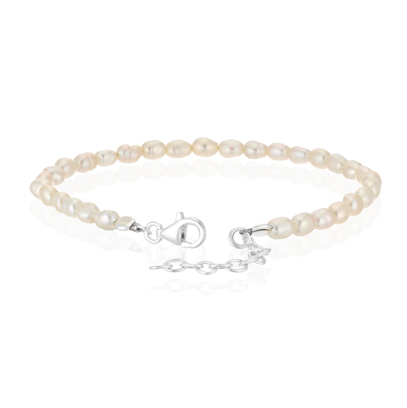 Main Image 3 of Sterling Silver Rice Pearl Bracelet