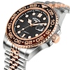 Thumbnail Image 2 of Rotary Men's Apex 100 Black Dial & Two Tone Rose & Silver Stainless Steel Bracelet Watch