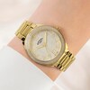 Thumbnail Image 3 of Rotary Women's Brilliance Stone Set Gold Tone Dial & Stainless Steel Bracelet Watch