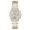 Thumbnail Image 1 of Guess Women's Crystal Silver Glitz Dial Two Tone Bracelet Watch