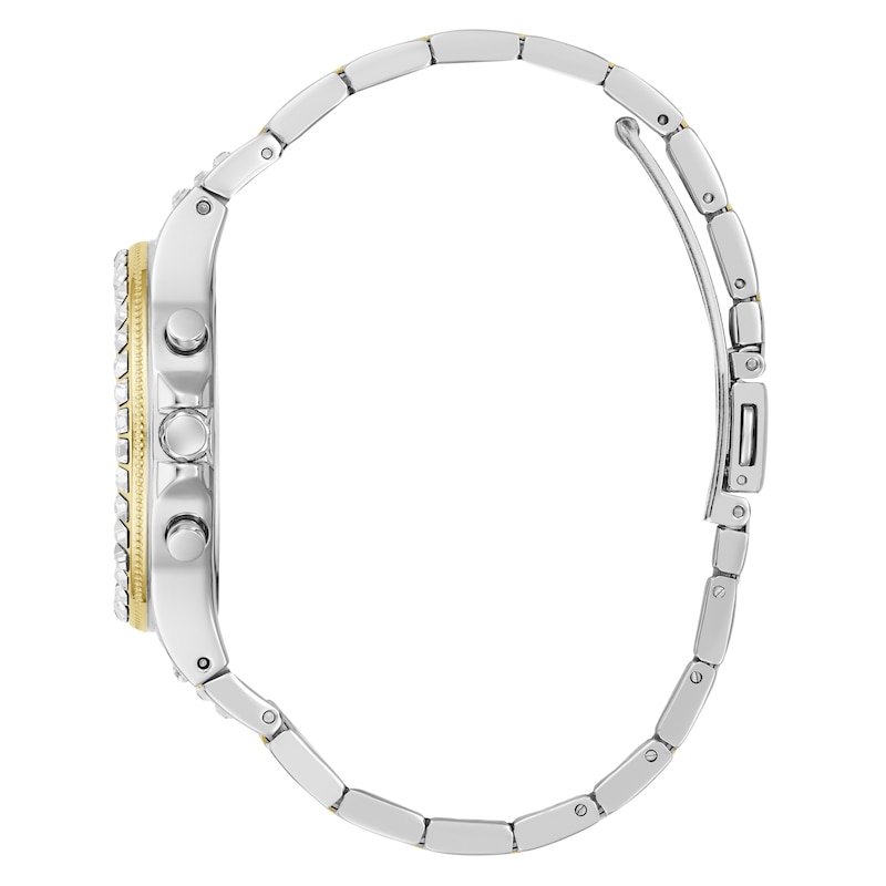 Main Image 5 of Guess Women's Crystal Silver Glitz Dial Two Tone Bracelet Watch