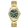 Thumbnail Image 1 of Guess Women's Crystal Green Dial Gold Tone Bracelet Watch