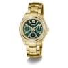 Thumbnail Image 8 of Guess Women's Crystal Green Dial Gold Tone Bracelet Watch