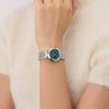 Thumbnail Image 2 of Guess Women's Crystal Green Dial Silver Tone Bracelet Watch