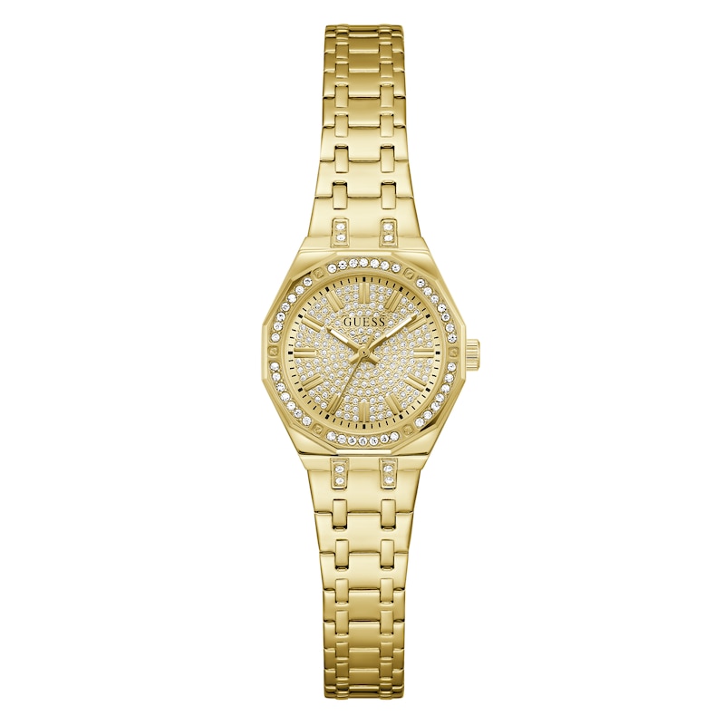 Main Image 1 of Guess Women's Crystal Champagne Glitz Dial Gold Tone Bracelet Watch