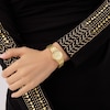 Thumbnail Image 4 of Guess Women's Crystal Champagne Glitz Dial Gold Tone Bracelet Watch