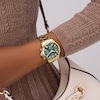 Thumbnail Image 2 of Guess Women's Green Dial Gold Tone Bracelet Watch