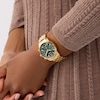 Thumbnail Image 4 of Guess Women's Green Dial Gold Tone Bracelet Watch