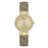Thumbnail Image 1 of Guess Women's Crystal Champagne Glitz Dial Beige Leather Strap Watch