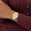 Thumbnail Image 2 of Guess Women's Crystal Champagne Glitz Dial Beige Leather Strap Watch