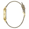Thumbnail Image 5 of Guess Women's Crystal Champagne Glitz Dial Beige Leather Strap Watch