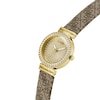 Thumbnail Image 7 of Guess Women's Crystal Champagne Glitz Dial Beige Leather Strap Watch