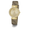 Thumbnail Image 8 of Guess Women's Crystal Champagne Glitz Dial Beige Leather Strap Watch