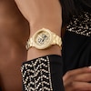 Thumbnail Image 4 of Guess Women's Crystal Logo Champagne Glitz Dial Gold Tone Bracelet Watch
