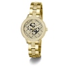 Thumbnail Image 8 of Guess Women's Crystal Logo Champagne Glitz Dial Gold Tone Bracelet Watch