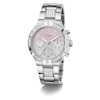 Thumbnail Image 8 of Guess Women's Crystal Pink Ombre Glitz Dial Silver Tone Bracelet Watch