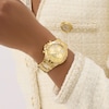 Thumbnail Image 2 of Guess Women's Crystal Gold Ombre Glitz Multifunction Dial Gold Tone Bracelet Watch