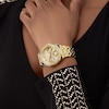 Thumbnail Image 4 of Guess Women's Crystal Champagne Glitz Dial Gold Tone Bracelet Watch