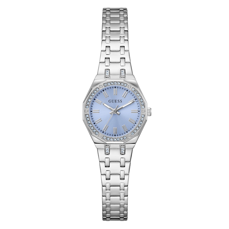 Main Image 1 of Guess Women's Crystal Ice Blue Dial Silver Tone Bracelet Watch