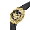 Thumbnail Image 7 of Guess Men's Black Dial Gold Tone Case Black Silicone Strap Watch