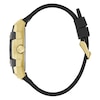 Thumbnail Image 5 of Guess Men's Black Dial Gold Tone Tonneau Case Black Silicone Strap Watch