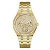 Thumbnail Image 1 of Guess Men's Crystal Champagne Glitz Dial Gold Tone Bracelet Watch