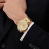 Thumbnail Image 2 of Guess Men's Crystal Champagne Glitz Dial Gold Tone Bracelet Watch
