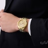 Thumbnail Image 4 of Guess Men's Crystal Champagne Glitz Dial Gold Tone Bracelet Watch