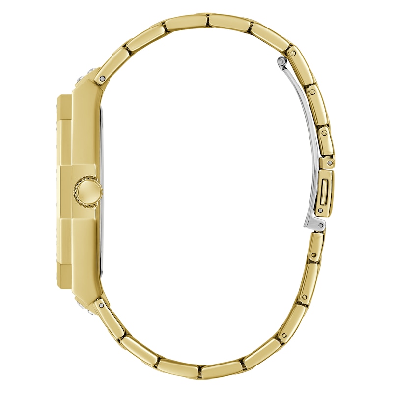 Main Image 5 of Guess Men's Crystal Champagne Glitz Dial Gold Tone Bracelet Watch