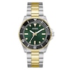 Thumbnail Image 1 of Guess Men's Green Dial Two Tone Bracelet Watch