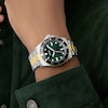 Thumbnail Image 4 of Guess Men's Green Dial Two Tone Bracelet Watch