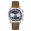 Thumbnail Image 1 of Guess Men's Midnight Blue Multifunction Dial Brown Leather Strap Watch
