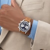 Thumbnail Image 2 of Guess Men's Midnight Blue Multifunction Dial Brown Leather Strap Watch