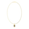 Thumbnail Image 1 of GUESS Rebel Moon Men's Gold Tone Tag 26" Curb Chain Necklace
