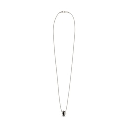 GUESS Exagon Men's Stainless Steel Hexagon Enamel Charm Necklace