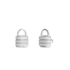 Thumbnail Image 1 of GUESS My Secret Women's Silver Tone Crystal Padlock Stud Earrings