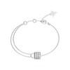 Thumbnail Image 1 of GUESS My Secret Women's Silver Tone Mini Crystal Padlock Bracelet