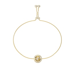 GUESS G Crystal Women's Gold Tone Crystal G Logo Bracelet