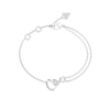 Thumbnail Image 1 of GUESS Iconique Women's Silver Tone Crystal Infinity & Heart Bracelet