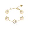 Thumbnail Image 1 of GUESS Wild Flower Women's Gold Tone Crystal Multi-Leaf Bracelet