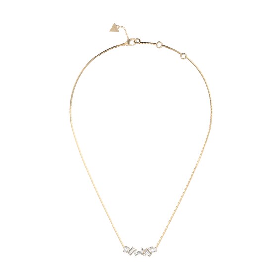 GUESS Chandelier Womens Gold Tone Multi Crystal Necklace